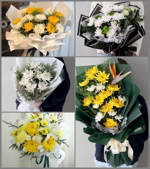 山东淄博张店区和平街道白事花束代送
